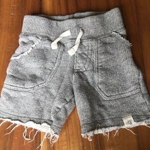 Burt’s Bees Baby grey terry shorts